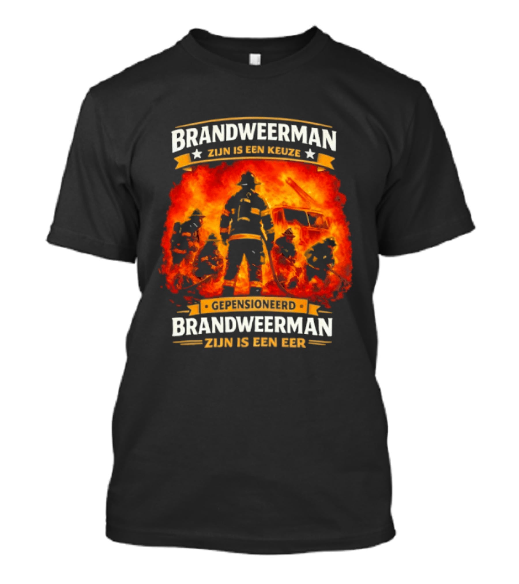 Gepensioneerd Brandweerman Zijn Is Een Eer Keuze En Eer Voor Brandweerman T-Shirt