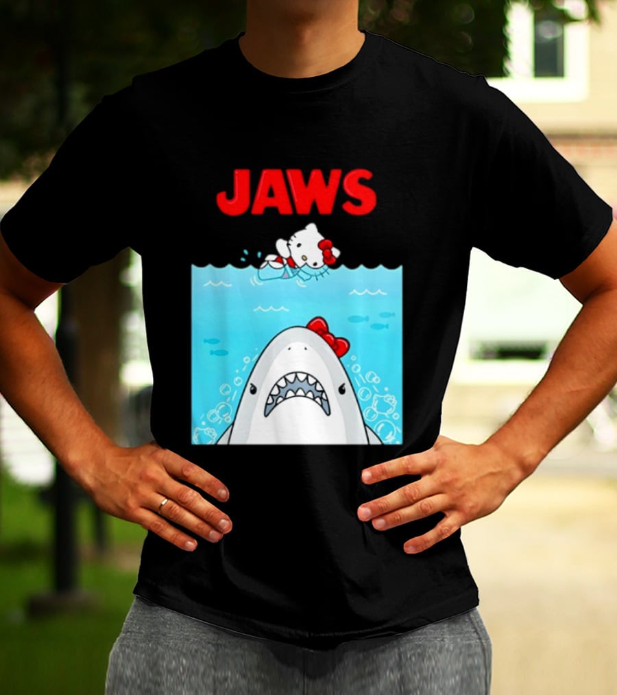 Hello Kitty Jaws Universal Studios Collaboration T-Shirt