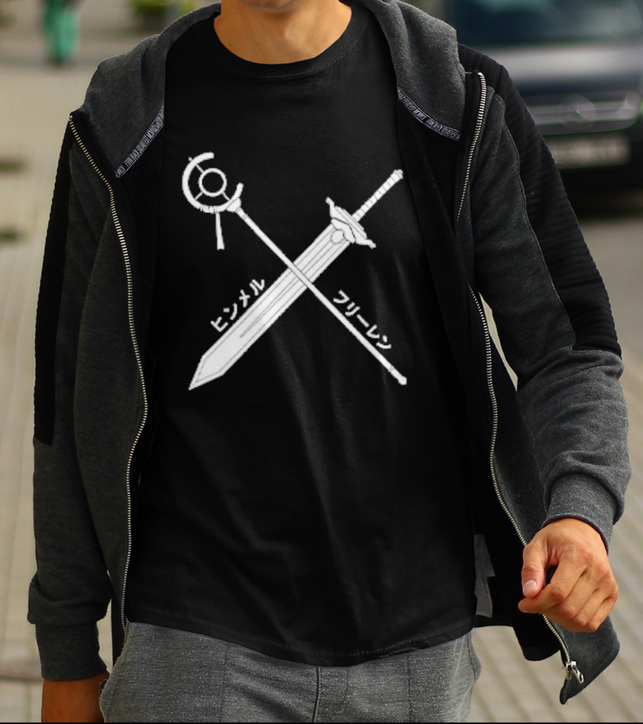 Himmel Frieren Sword Staff Japanese T-Shirt