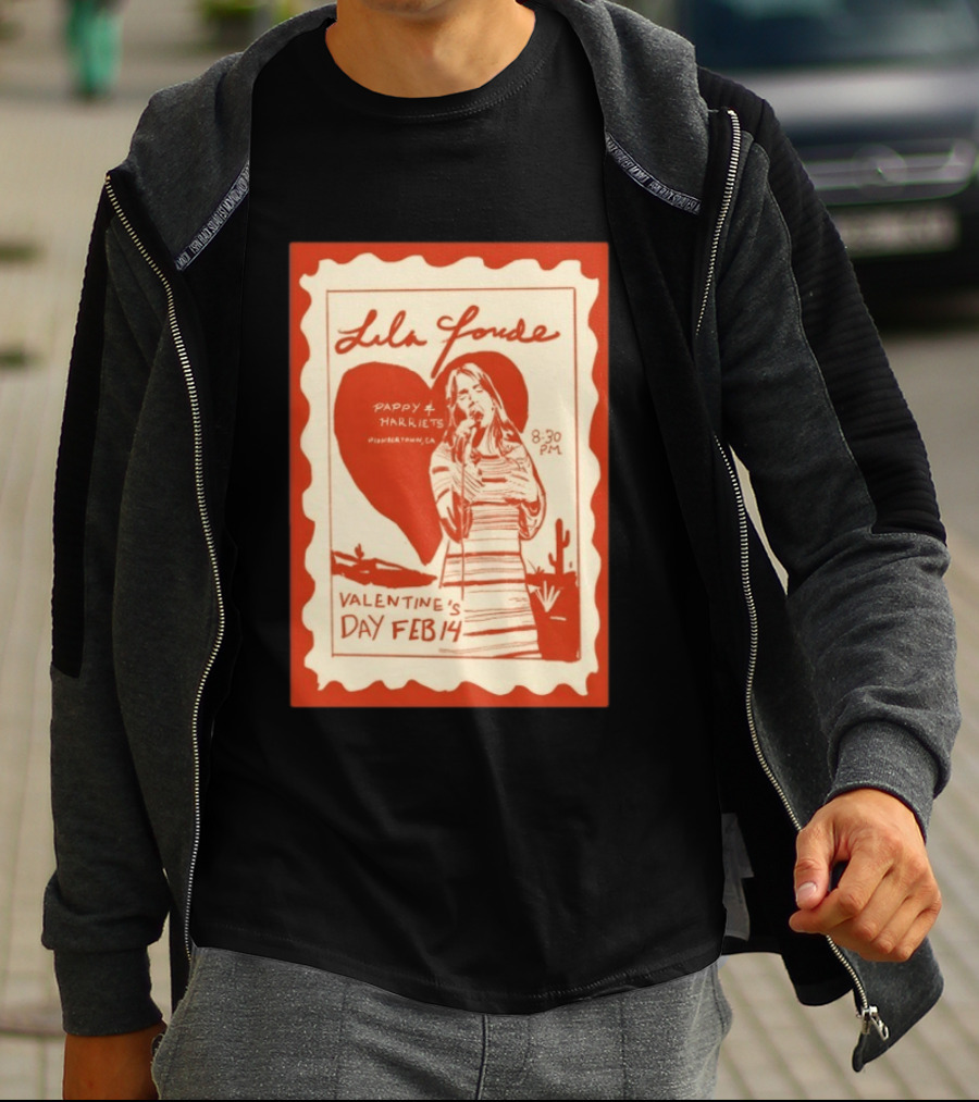 Lila Forde Valentine's Day February 14 Pappy Harriets Pioneertown CA 2026 T-Shirt