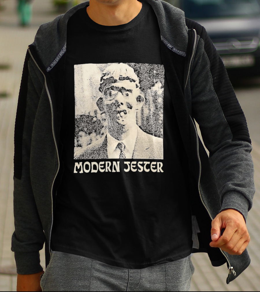 Modern Jester Aaron Dilloway Album Cover Art Distorted Face T-Shirt