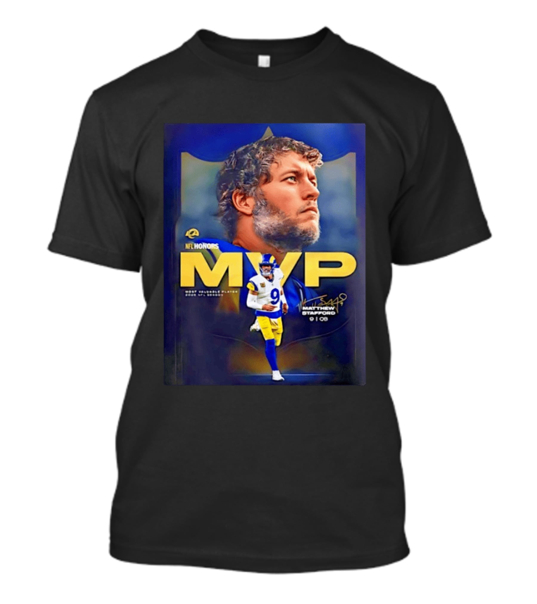 NFL Honors MVP Matthew Stafford Los Angeles Rams 2025 Most Valuable Player T-Shirt