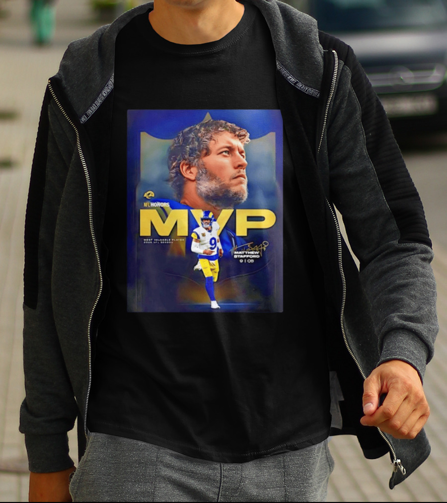 NFL Honors MVP Matthew Stafford Los Angeles Rams 2025 Most Valuable Player T-Shirt