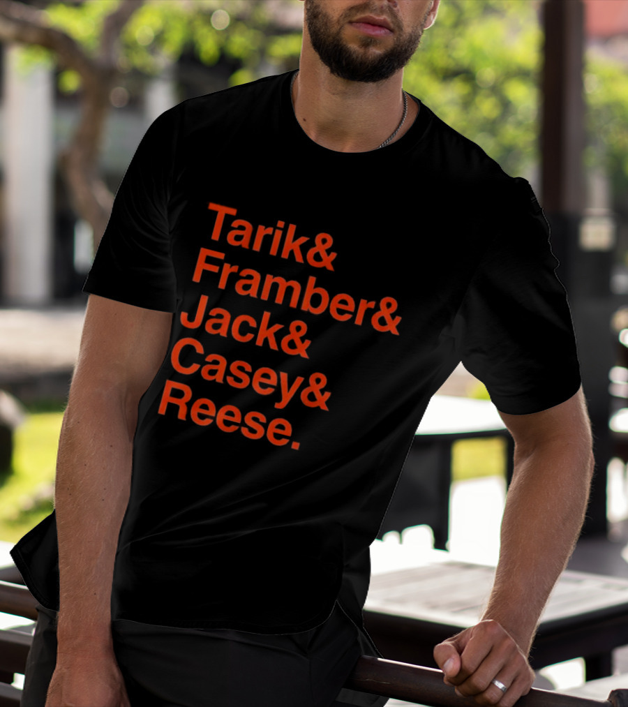 Detroit Tigers Tarik Framber Jack Casey Reese Player Names T-Shirt