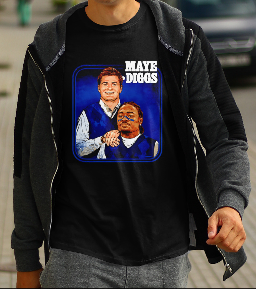 Drake Maye Stefon Diggs Step Brothers Comedy T-Shirt