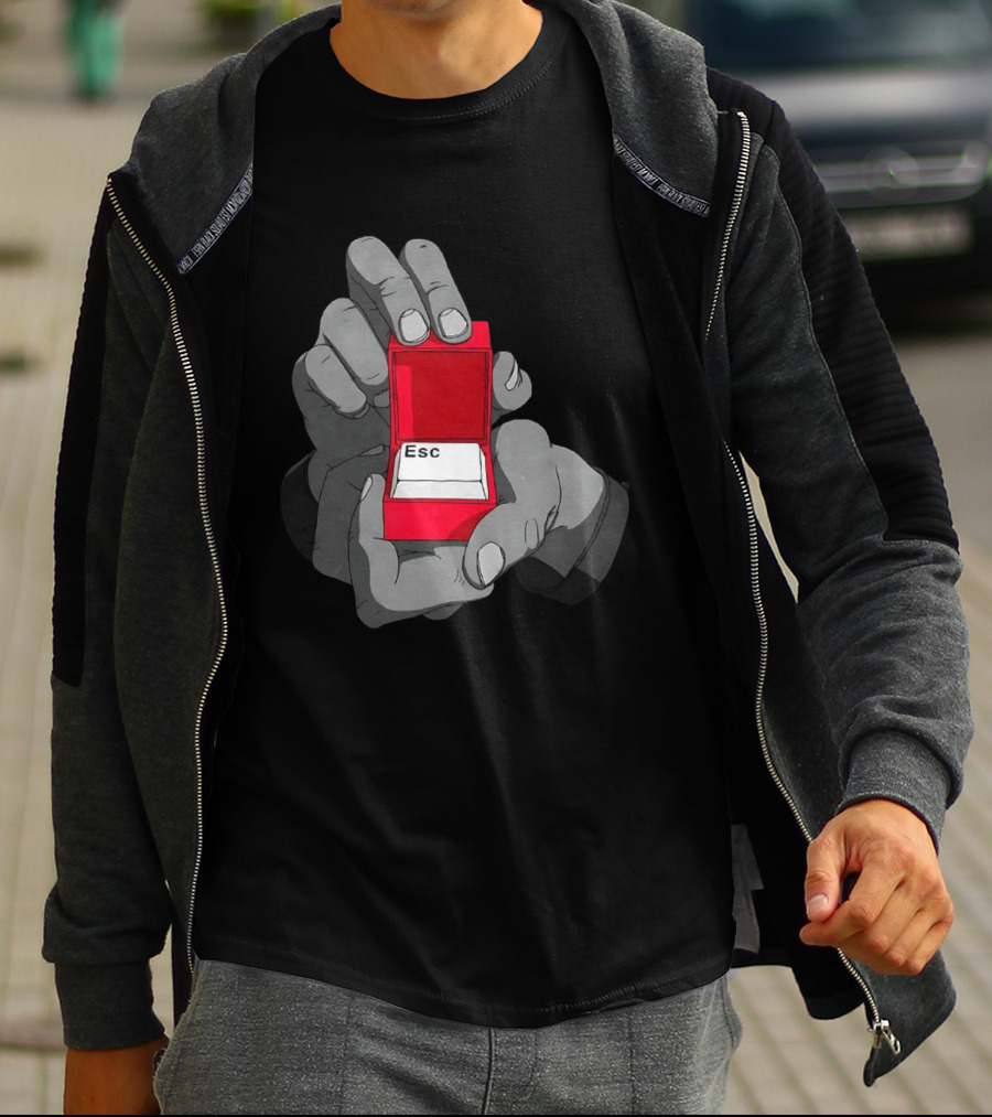 Red Box Proposal ESC Key Meme T-Shirt