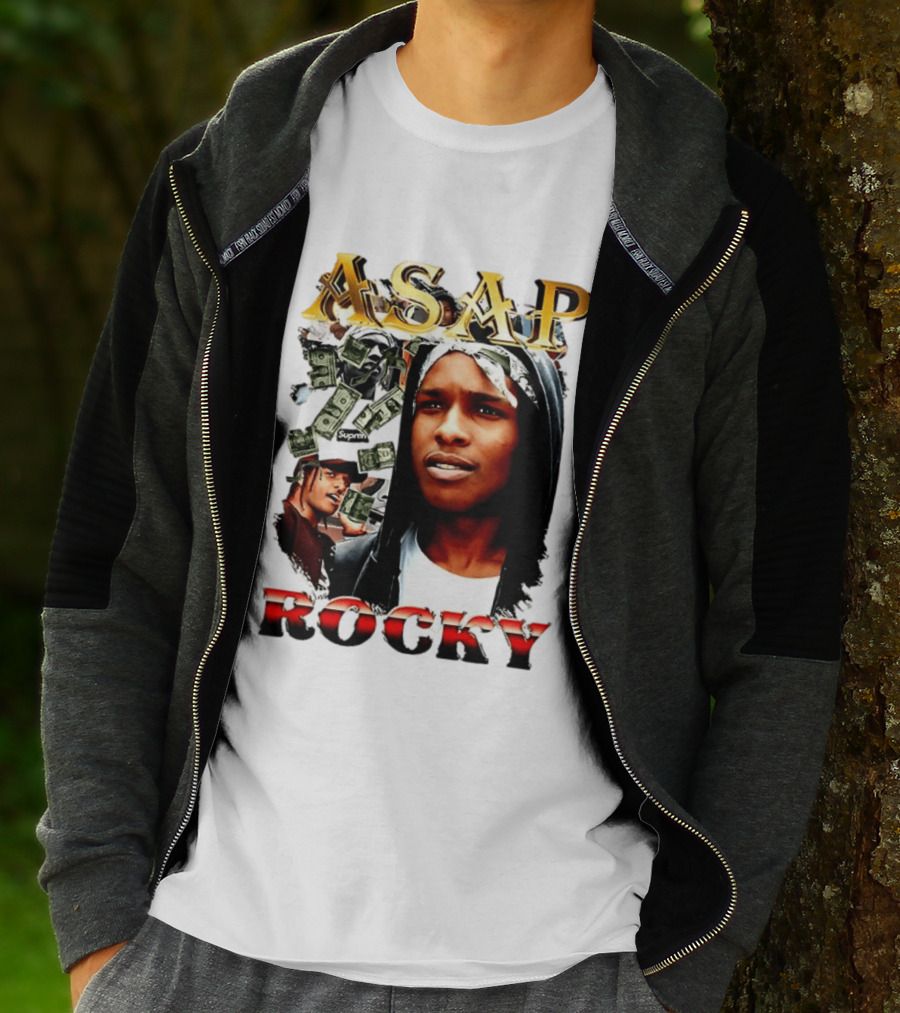 ASAP Rocky Supreme Dollar Money Music Lover T-Shirt