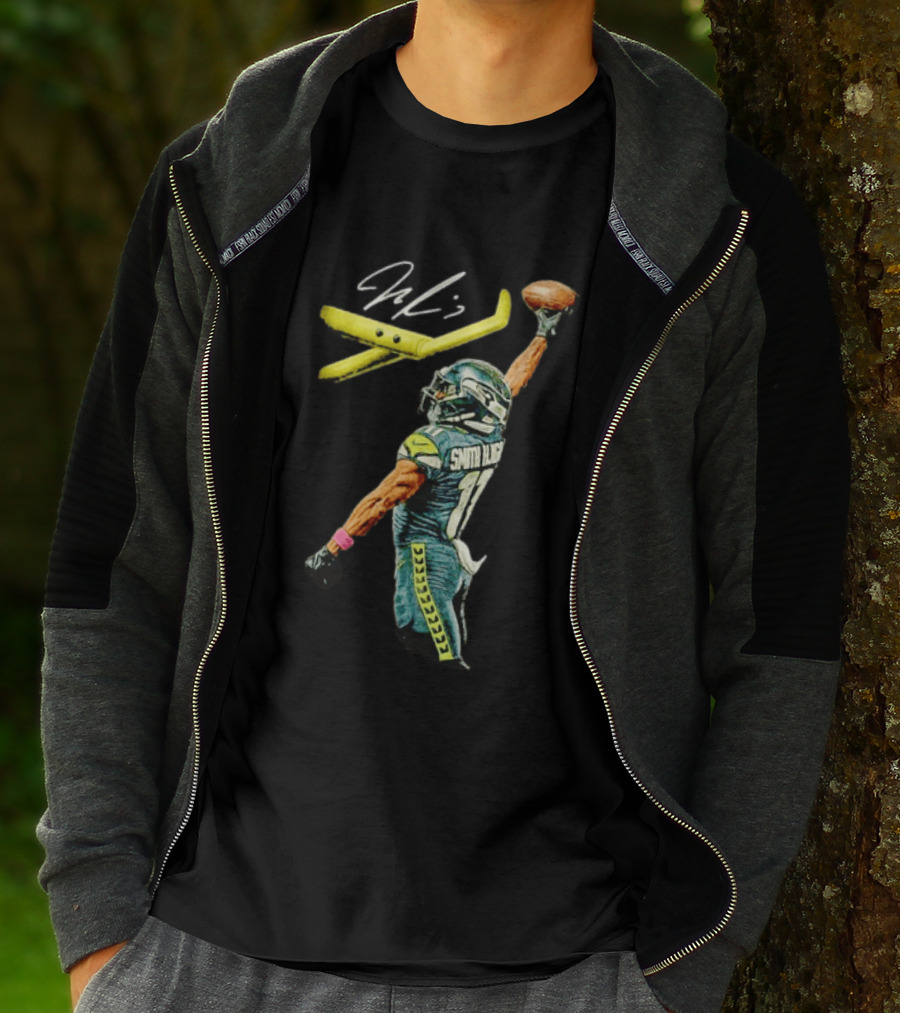 Jaxon Smith Njigba Dunking Football Goalpost Seahawks 11 JSN T-Shirt