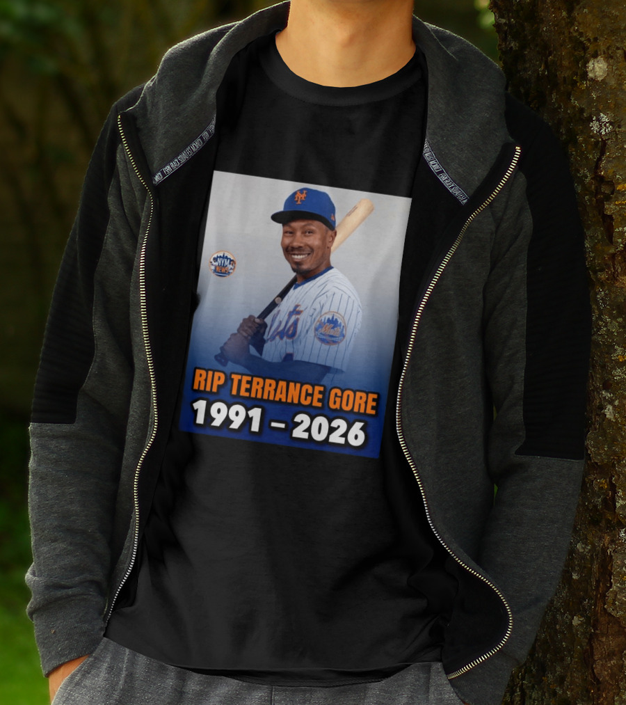 Rip Terrance Gore Mets Tribute 1991 2026 NYM News Baseball T-Shirt