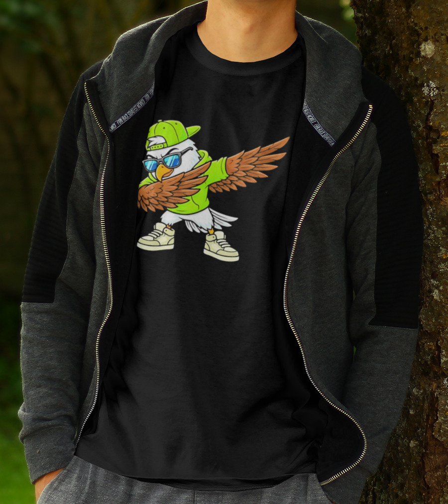 Seattle Seahawks Dabbing Hip Hop Eagle Fan T-Shirt