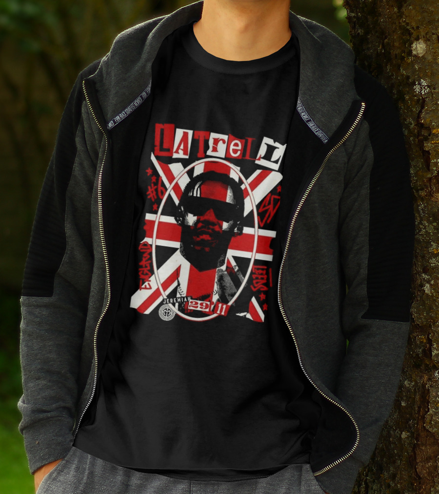 Latrell Davis San Diego State Aztecs NCAA Basketball UK Union Flag 29 11 T-Shirt