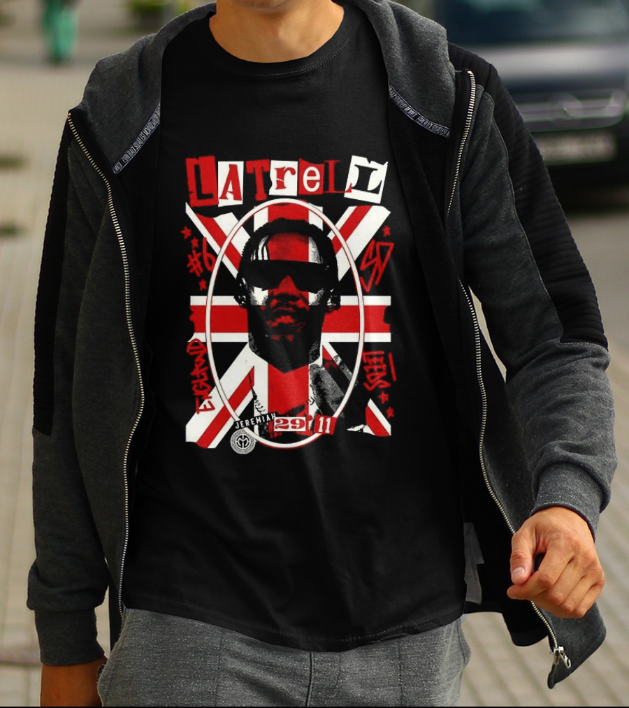 Latrell Davis San Diego State Aztecs NCAA Basketball UK Union Flag 29 11 T-Shirt