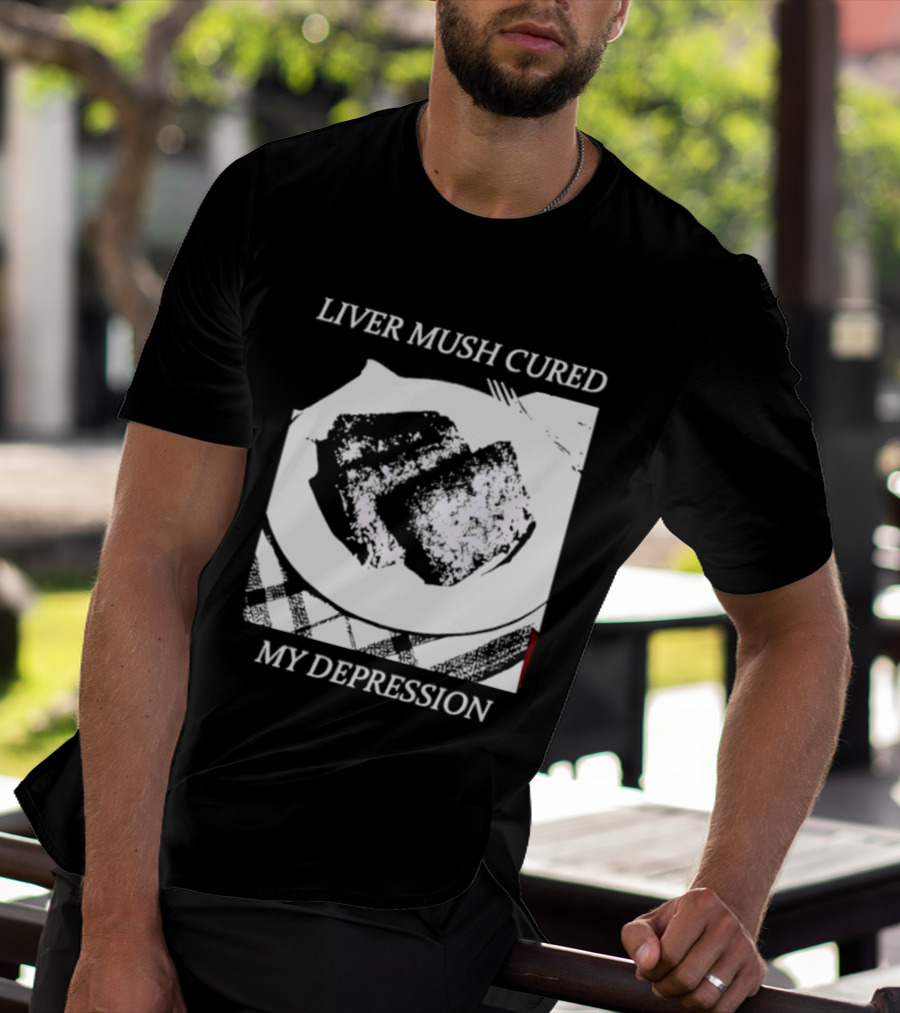 Liver Mush Cured My Depression By Graham Irvin Plate T-Shirt