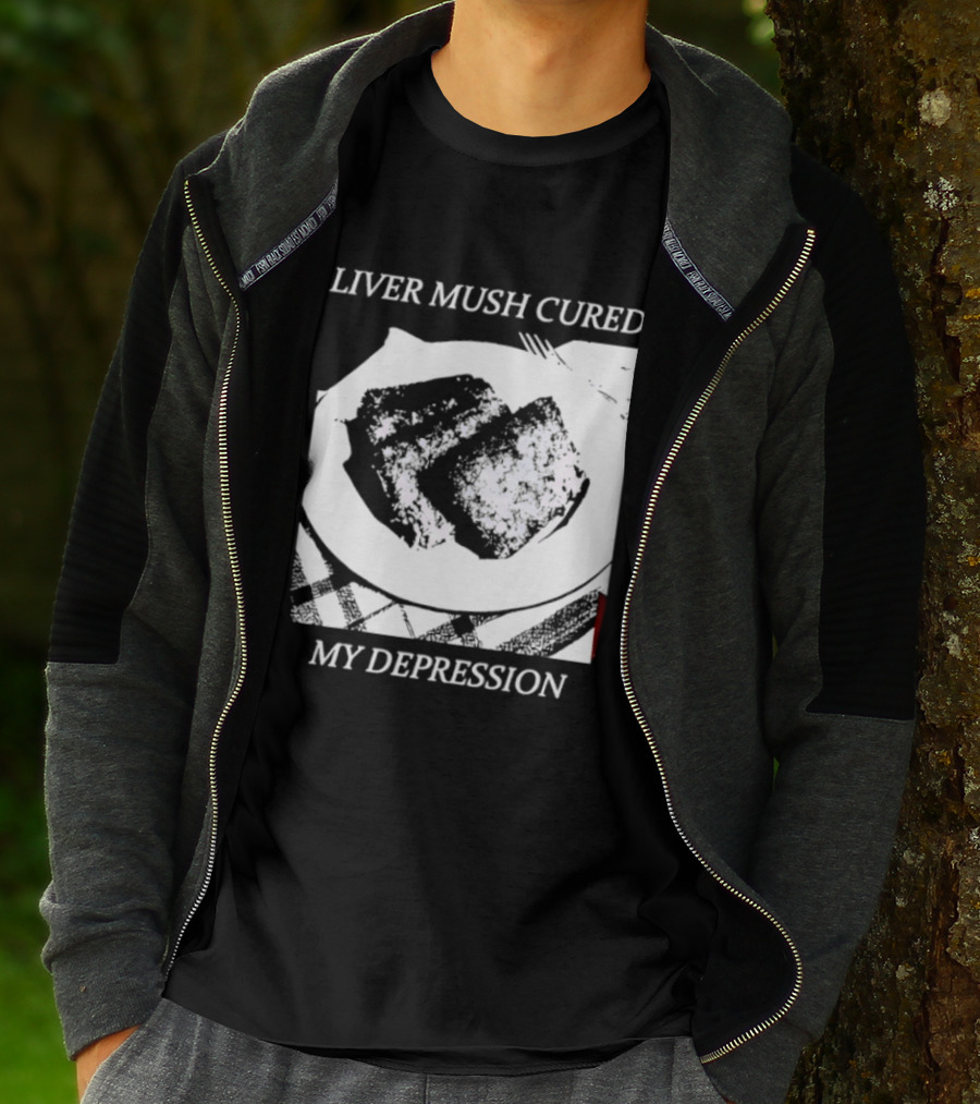Liver Mush Cured My Depression By Graham Irvin Plate T-Shirt