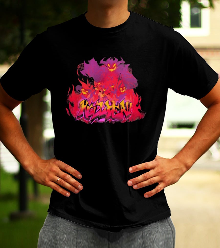Helluva Boss SpindleHorse Graffiti Demon T-Shirt