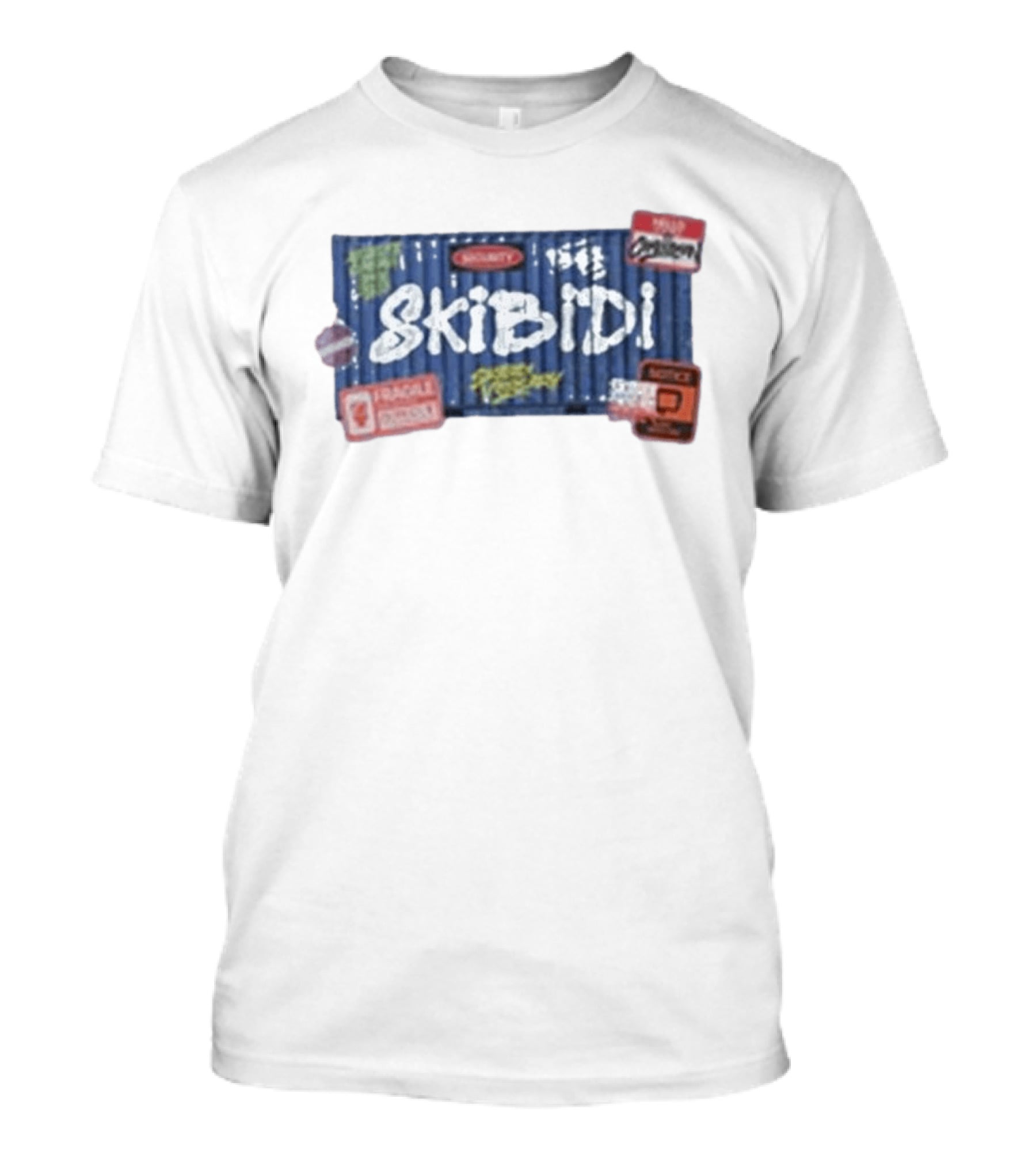 Skibidi Toilet Skibidi Crate Warning Cargo Express 100% Organic T-Shirt