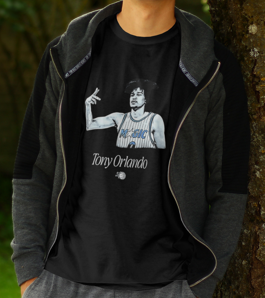 Tony Orlando Magic Basketball Jersey Player And Ball T-Shirt