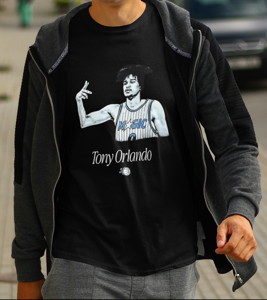 Tony Orlando Magic Basketball Jersey Player And Ball T-Shirt