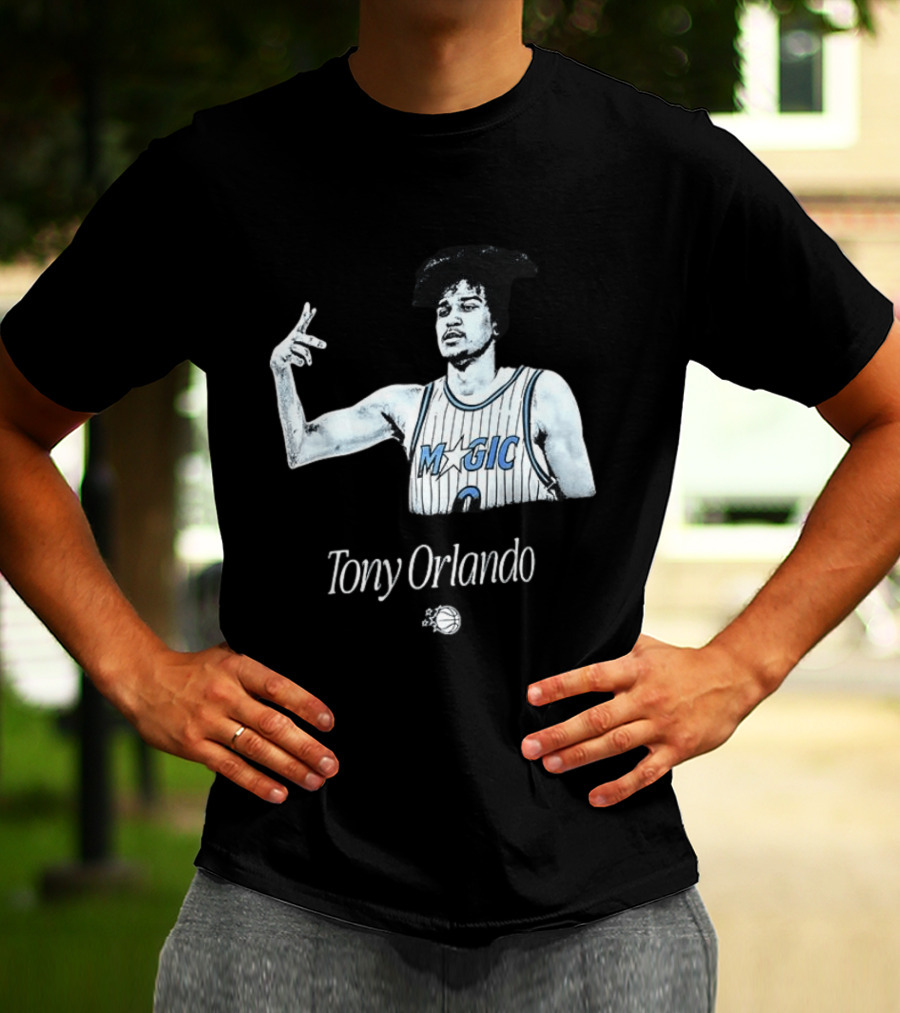 Tony Orlando Magic Basketball Jersey Player And Ball T-Shirt