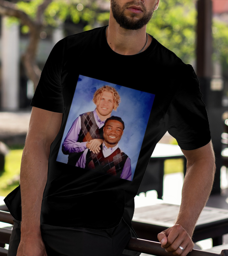 Cooper Kupp Jalen Milroe Step Brothers Comedy Parody Sweater Vest Collage T-Shirt
