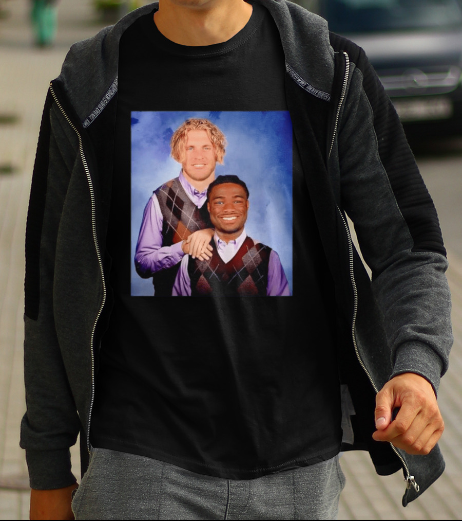 Cooper Kupp Jalen Milroe Step Brothers Comedy Parody Sweater Vest Collage T-Shirt