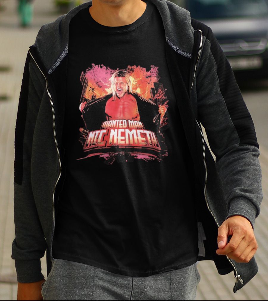 Wanted Man Nic Nemeth Most Wanted Wrestling Legend T-Shirt