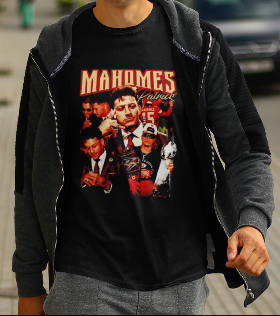 Mahomes 90s Retro Style Football Champion T-Shirt