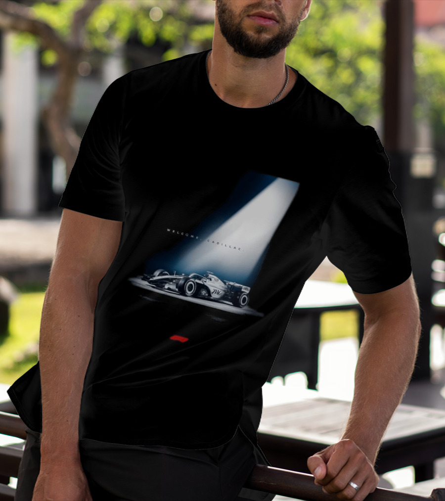 Welcome Cadillac F1 Team Formula 1 Racing Car Spotlight T-Shirt