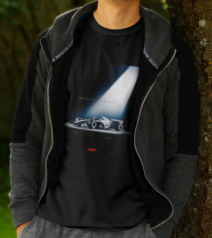 Welcome Cadillac F1 Team Formula 1 Racing Car Spotlight T-Shirt