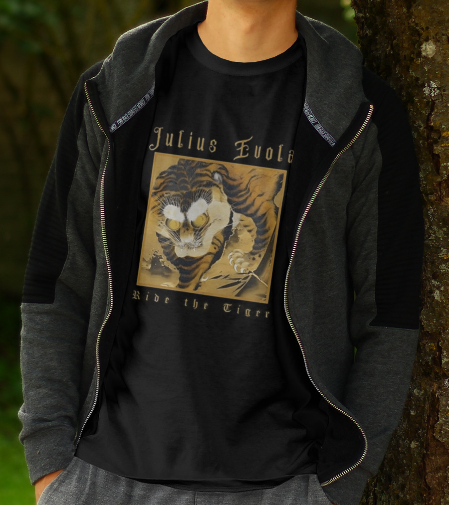 Julius Evola Ride The Tigers Fierce Golden Tiger T-Shirt