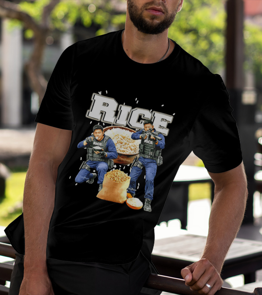 Rice Ice Police Tactical Humor T-Shirt