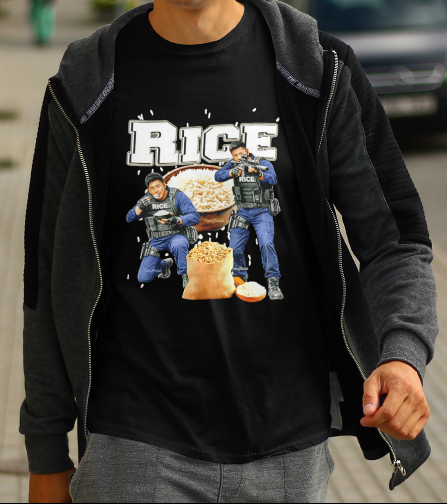 Rice Ice Police Tactical Humor T-Shirt