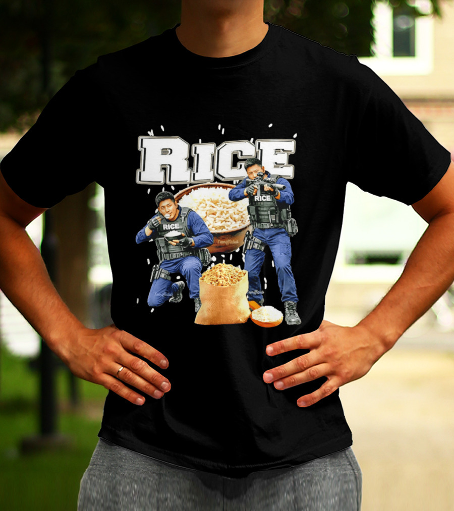 Rice Ice Police Tactical Humor T-Shirt