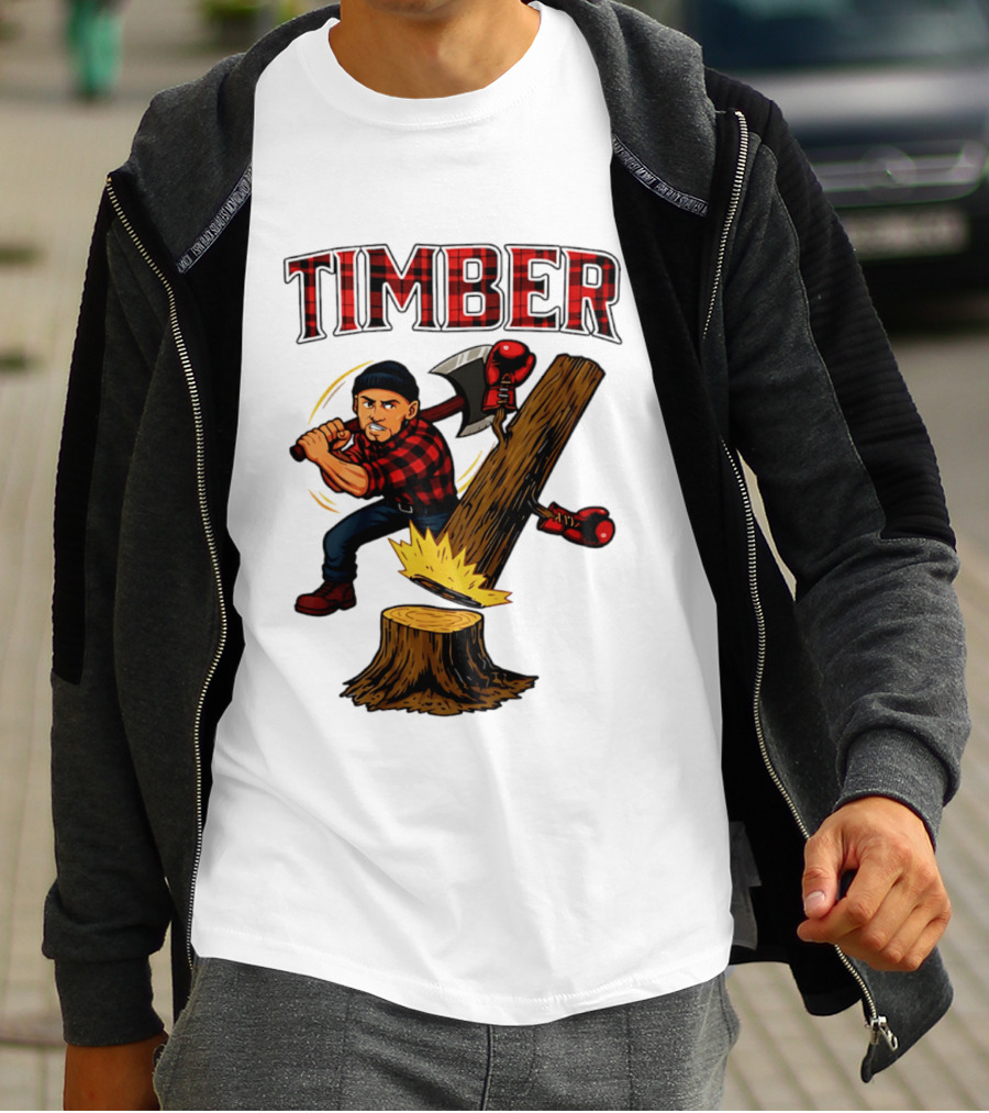 Keith Thurman Timber One Time Lumberjack Axe Boxing Gloves T-Shirt