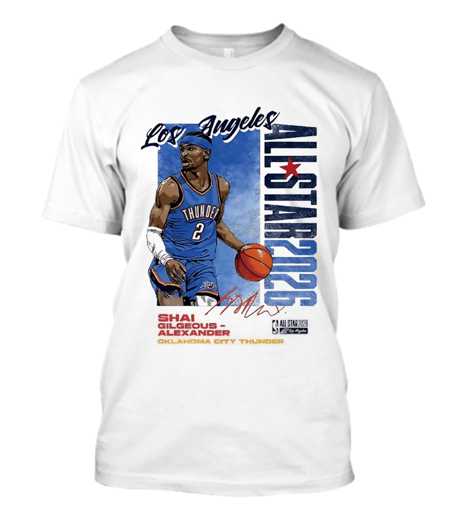Los Angeles All Star 2026 Shai Gilgeous Alexander Oklahoma City Thunder T-Shirt
