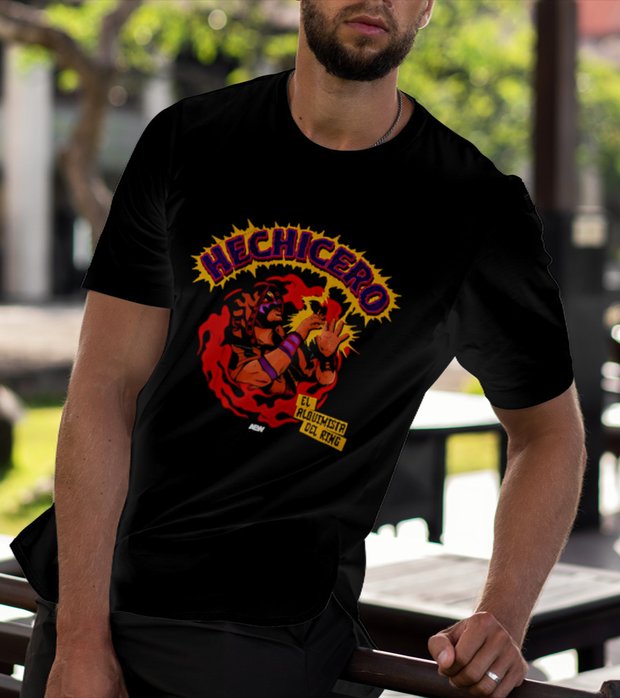 Hechicero Wizard El Alquimista Del Ring Luchador Magic Hands T-Shirt