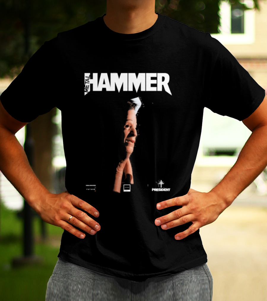 President X Metal Hammer The New Heavy 2026 Distorted Face Concept T-Shirt