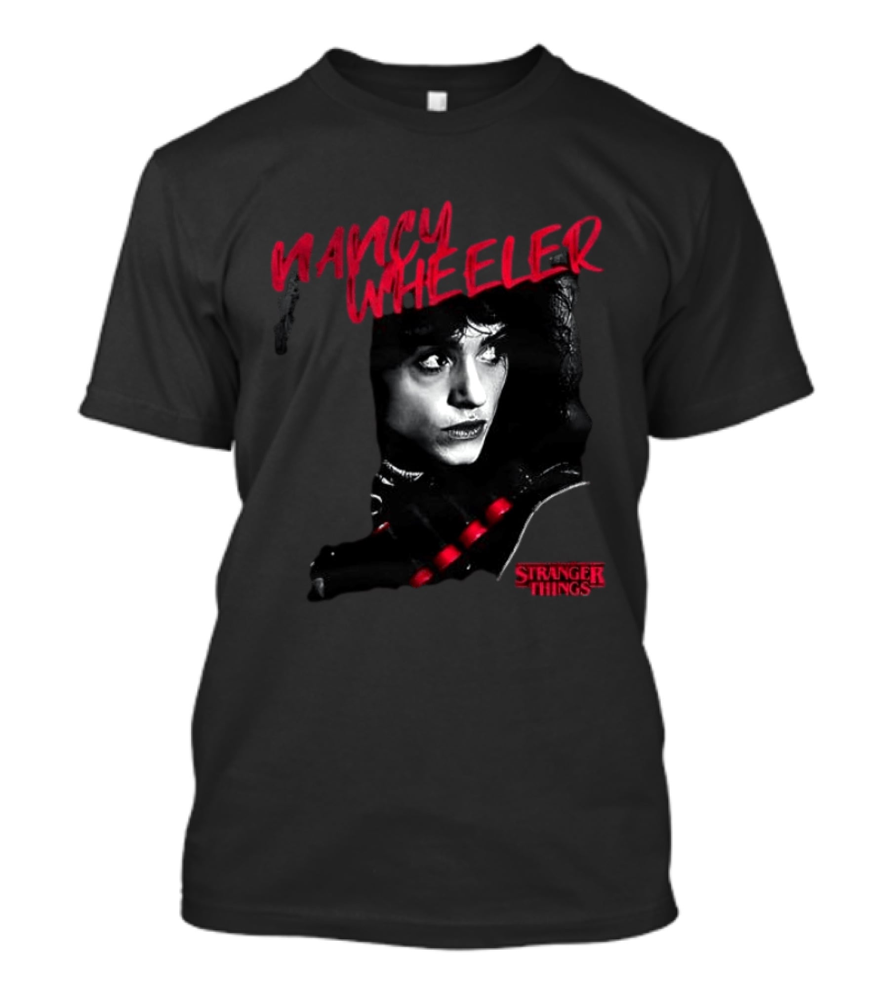 Nancy Wheeler Stranger Things Black And White T-Shirt