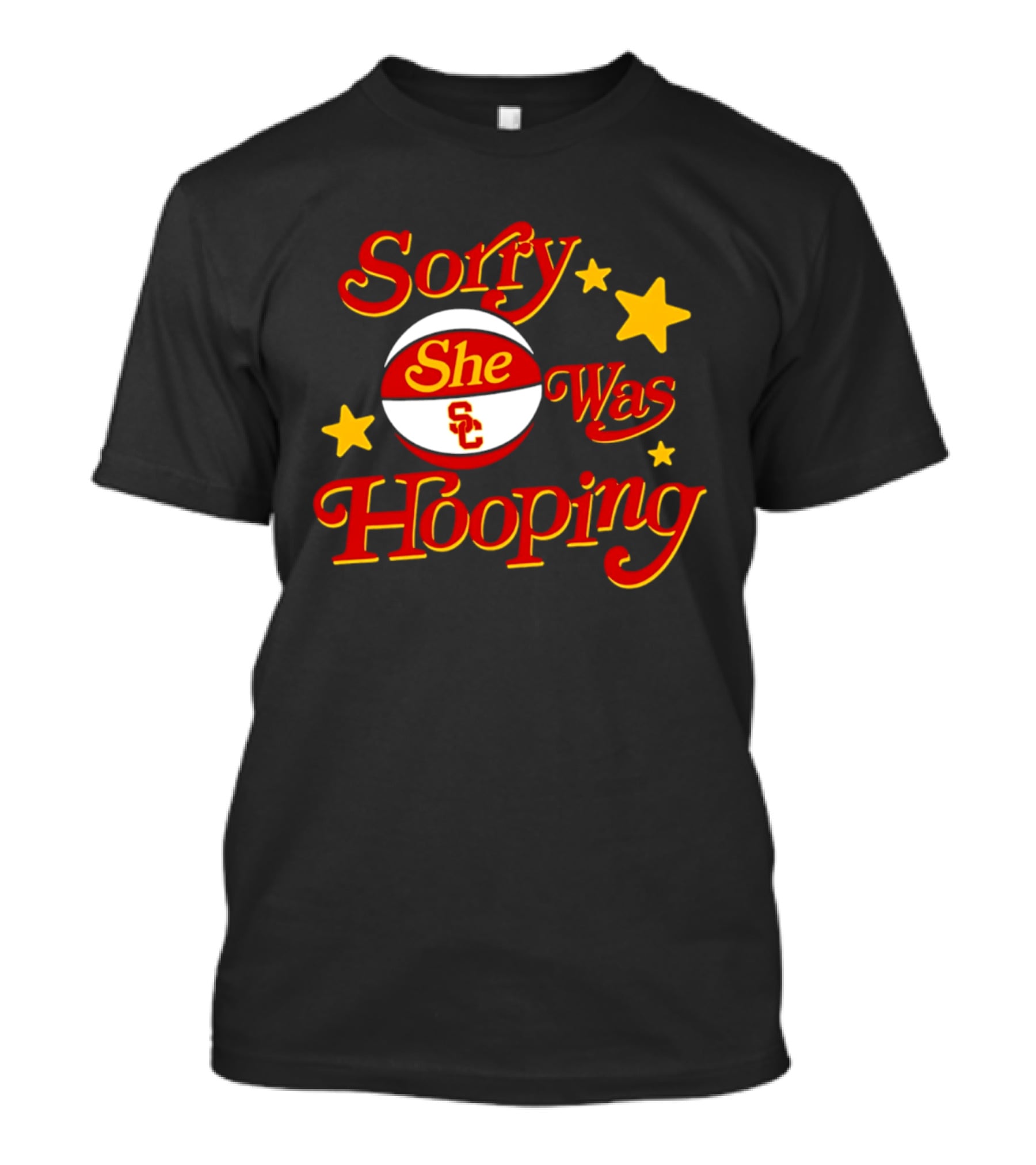 USC Trojans Sorry She Was Hooping Basketball SC T-Shirt