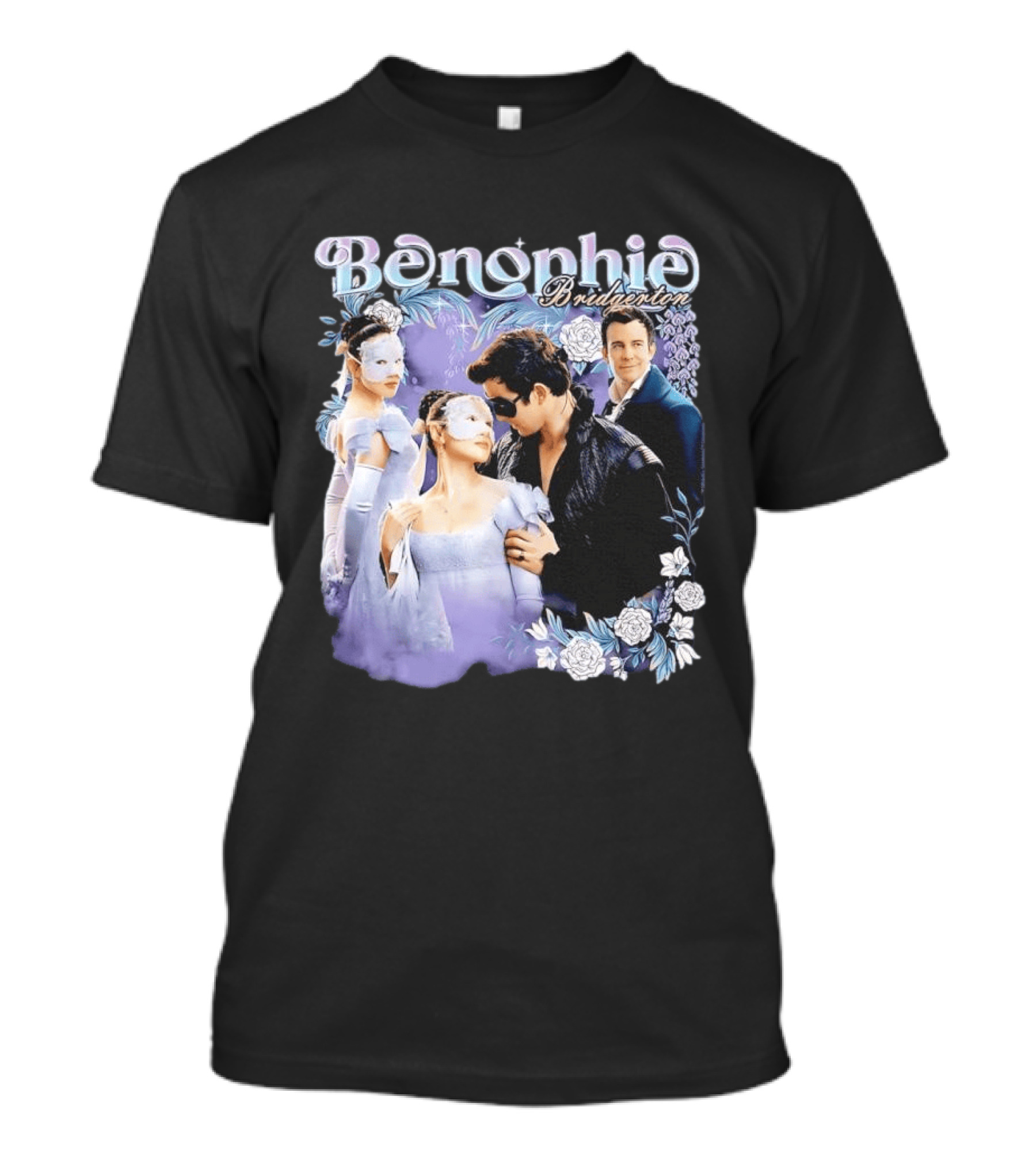 Benophie Bridgerton Romance Masquerade Fantasy Roses T-Shirt