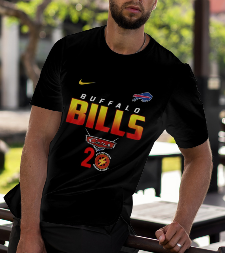 Buffalo Bills Nike Lightning Cars 20th Anniversary T-Shirt