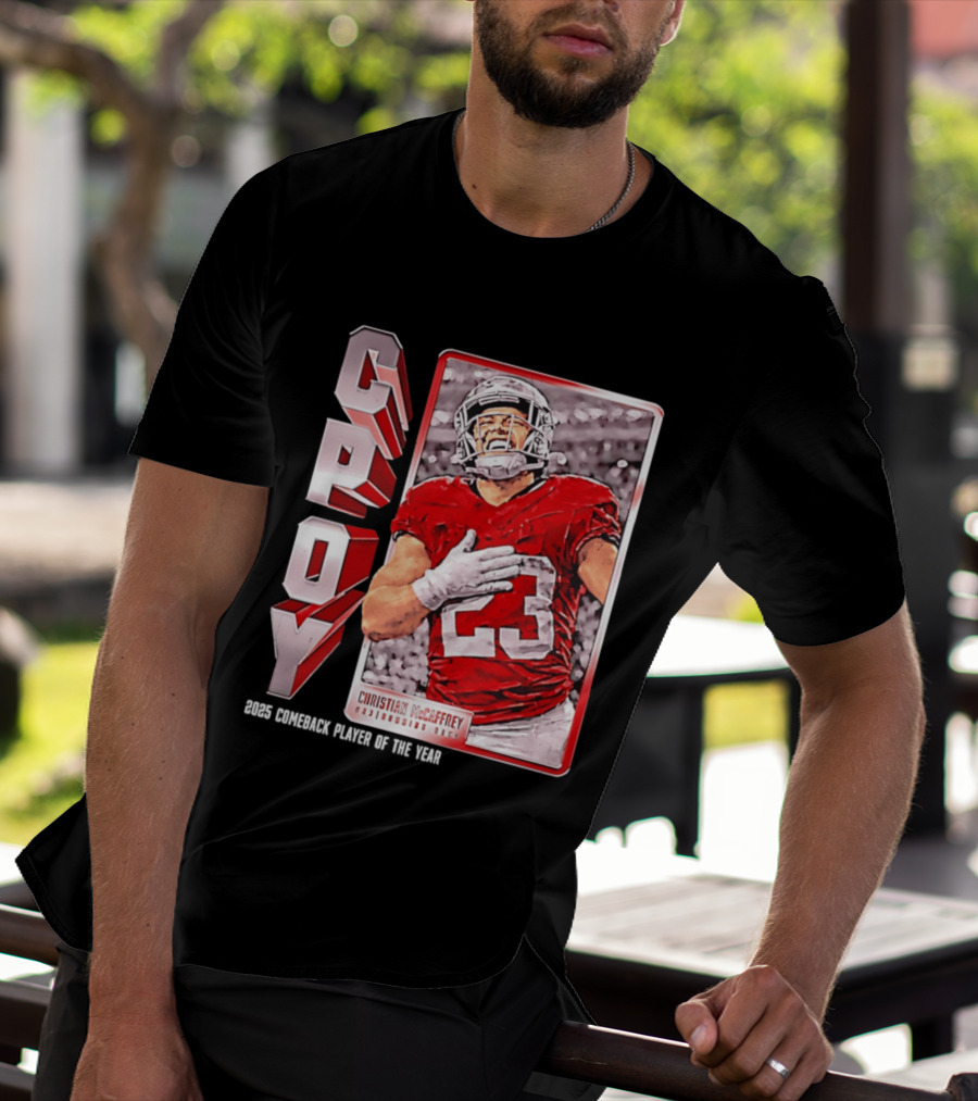 Christian Mccaffrey San Francisco 49ers CPOY 2025 Football Star T-Shirt