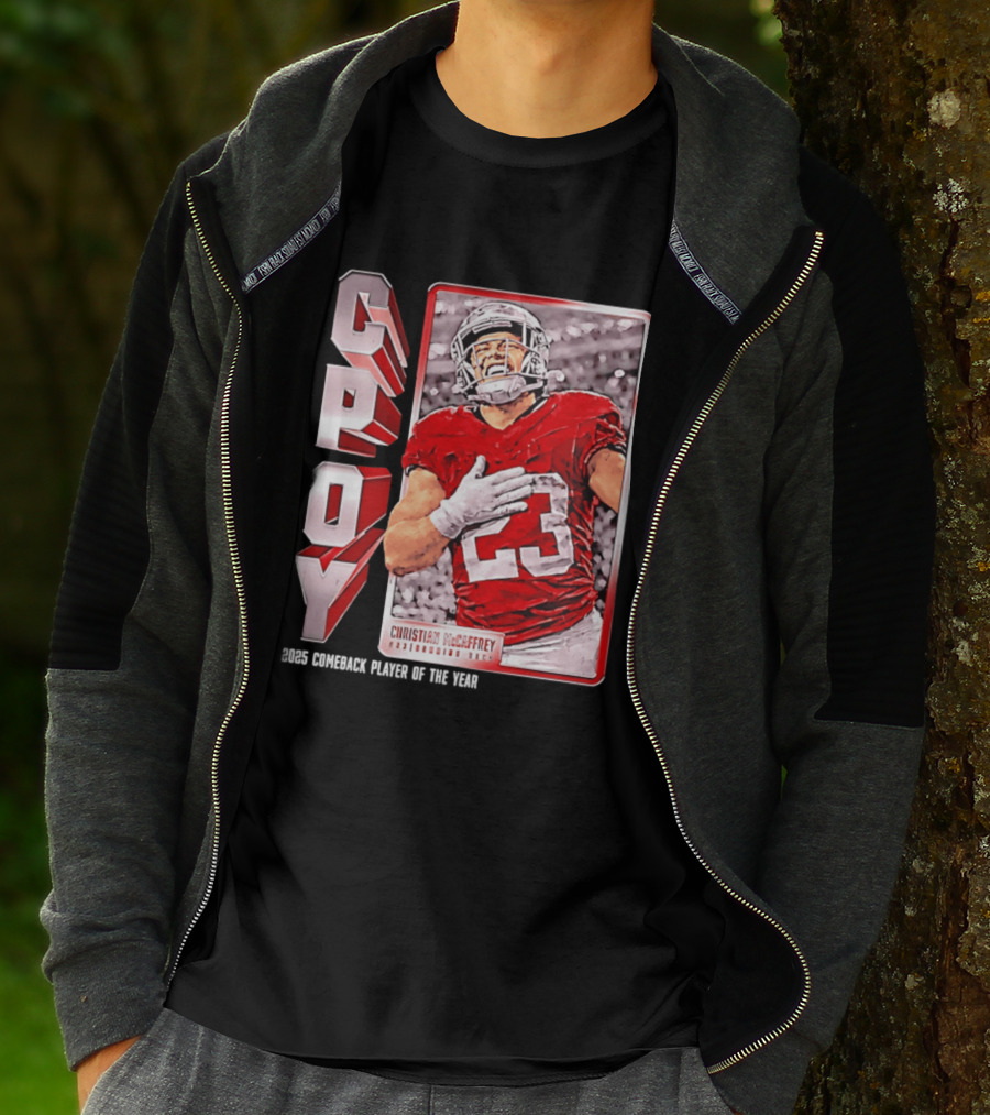 Christian Mccaffrey San Francisco 49ers CPOY 2025 Football Star T-Shirt