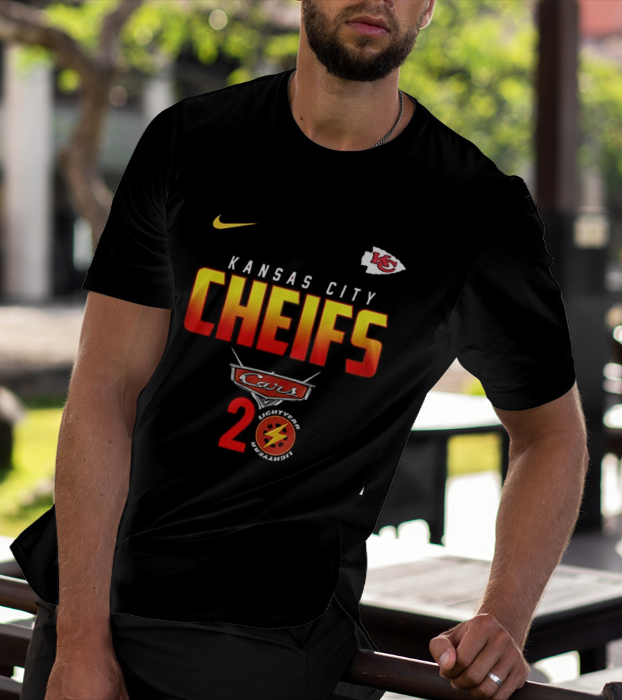 Kansas City Chiefs Cars 20th Anniversary Nike T-Shirt