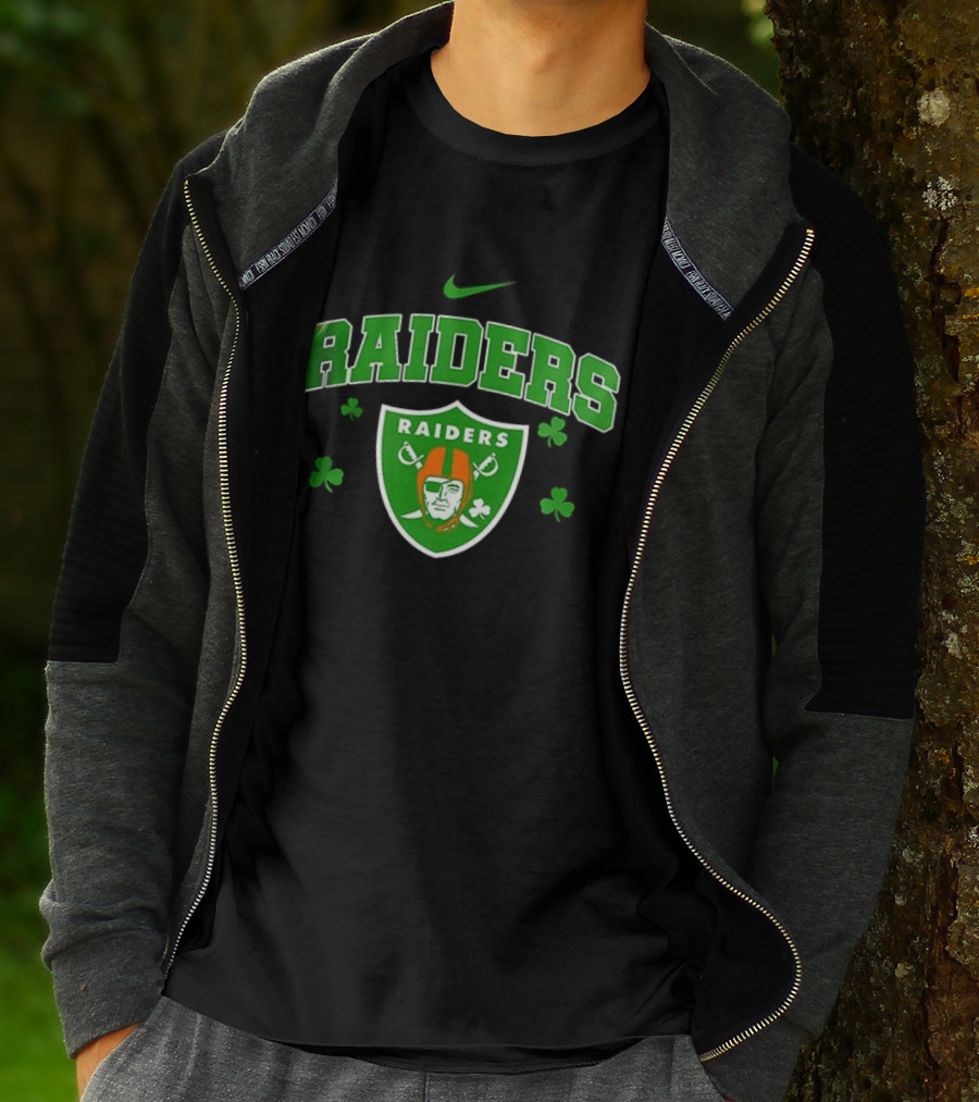 Las Vegas Raiders Irish Witch Soul Shamrock T-Shirt
