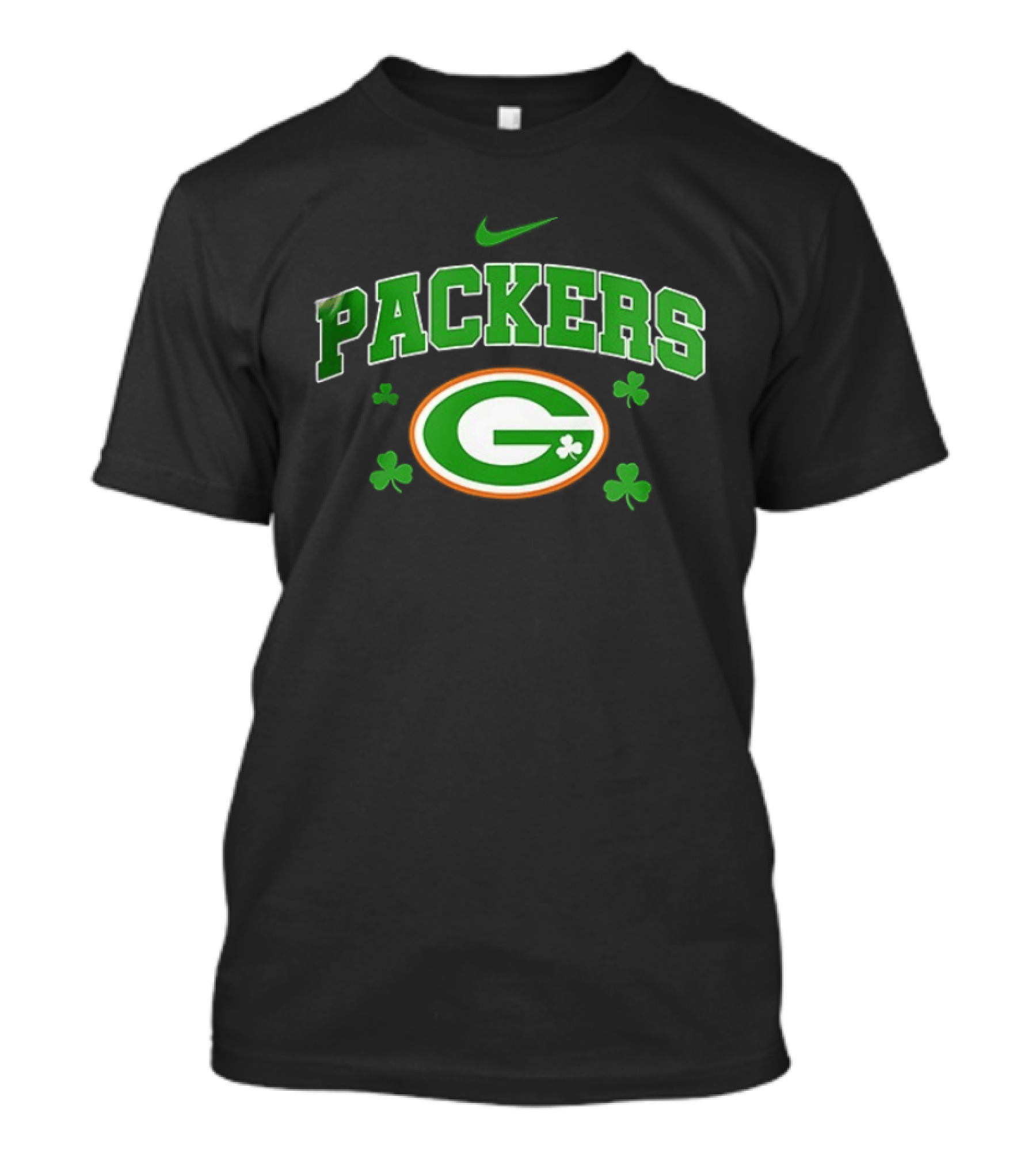 Green Bay Packers Nike Irish Clover Fan Gear T-Shirt