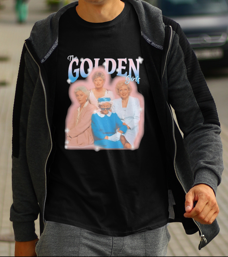The Golden Girls TV Series Characters With Sparkling Pastel T-Shirt