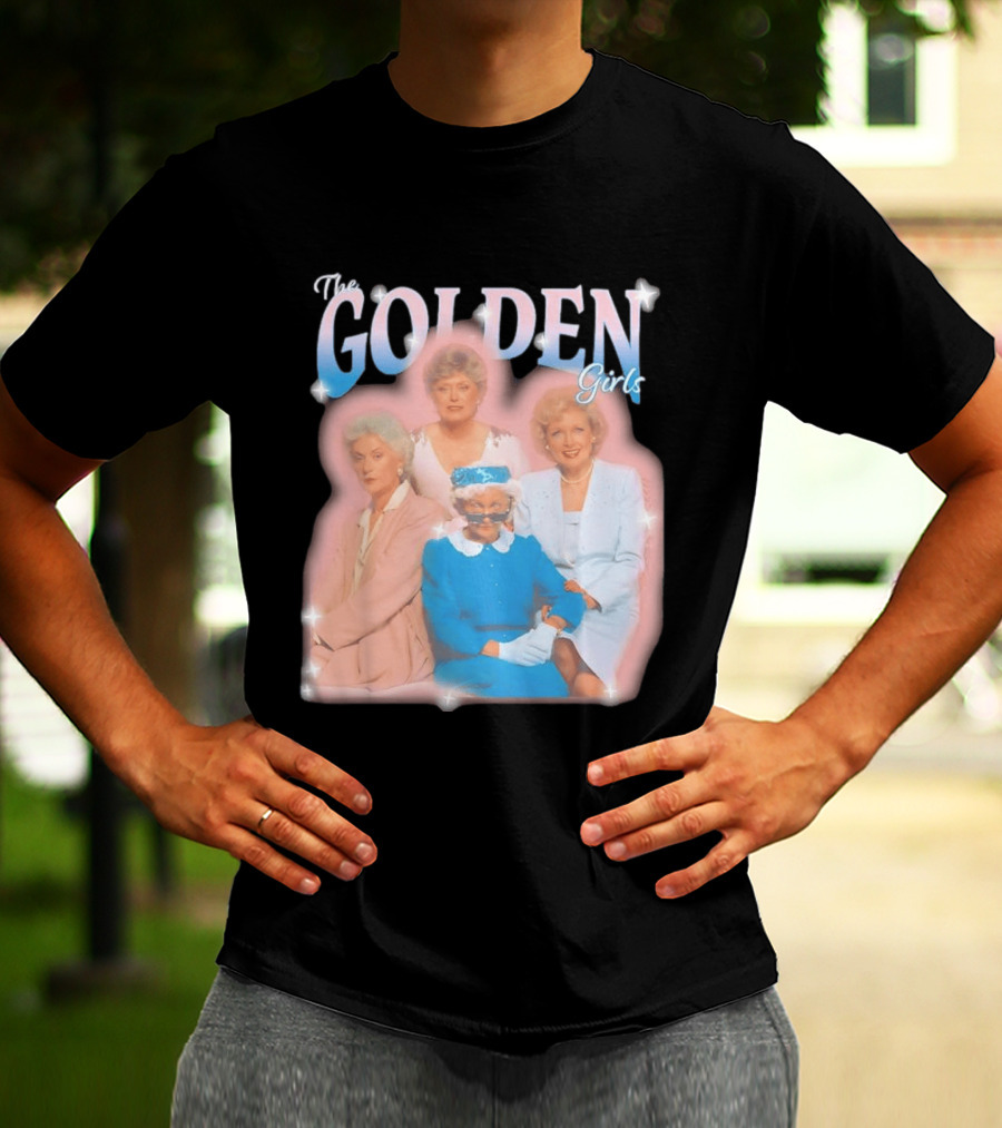 The Golden Girls TV Series Characters With Sparkling Pastel T-Shirt