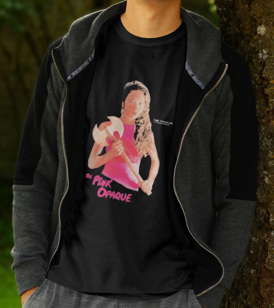 The Pink Opaque Woman Holding Axe T-Shirt