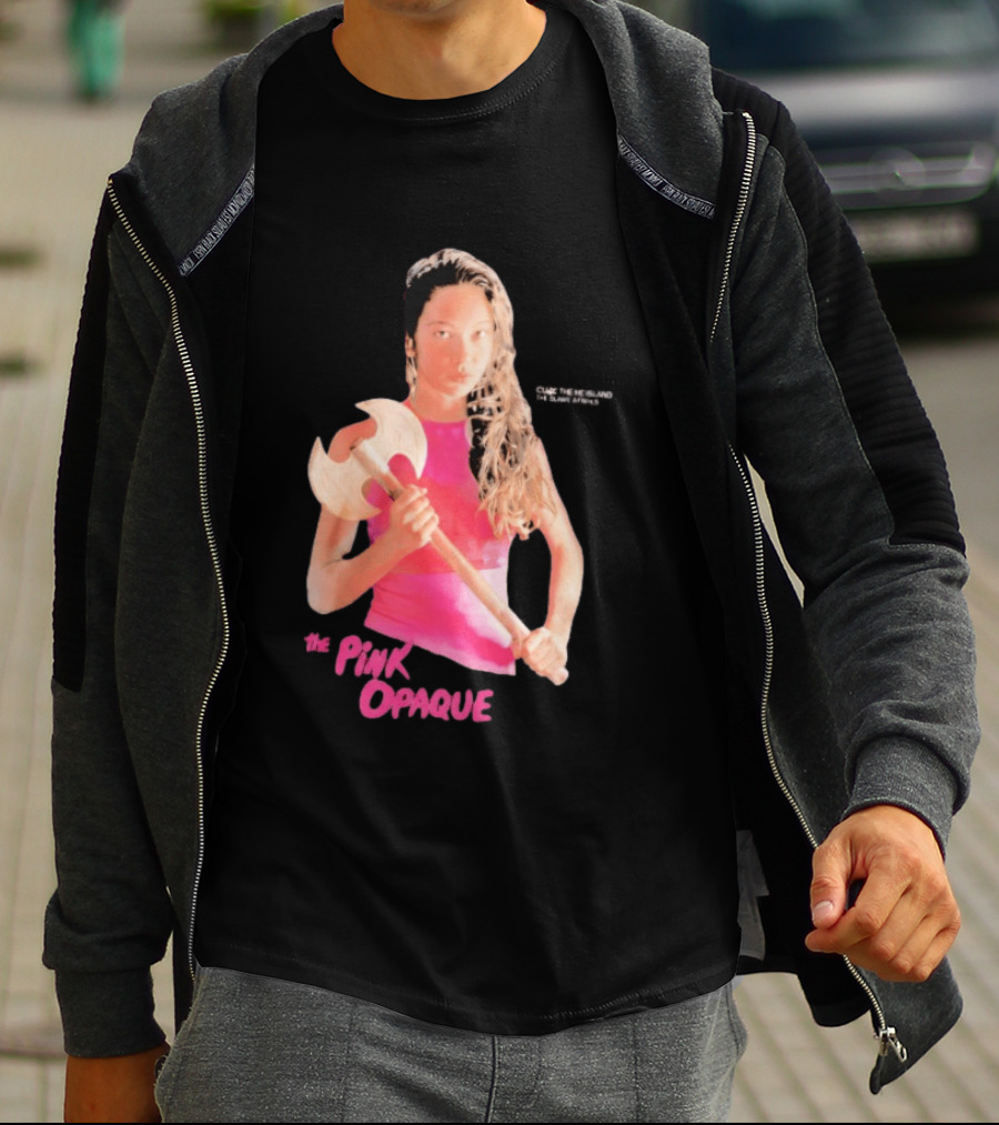 The Pink Opaque Woman Holding Axe T-Shirt